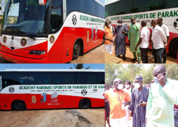 Parakou/Sport: Remise officielle d’un nouveau bus au centre de formation Kabongo Sports Académie