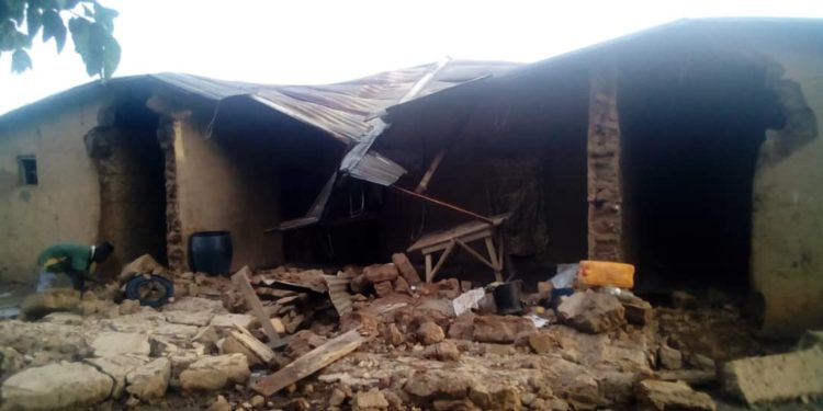 Tchaourou : La pluie diluvienne occasionne des sans-abris.