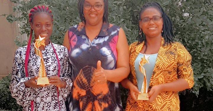 Concours du leadership féminin de la JCI : Les lauréates Rolande et Delphine accueillies par Ella Wama.