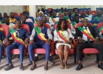 Tanguieta : Mairie des jeunes, Marius Coutho Sinhongou aux commandes.
