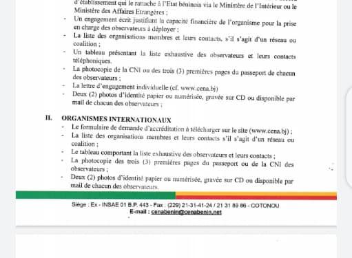 Observation et couverture des communales de mai 2020 : La société civile invitée à déposer ses dossiers à la CENA dès le 17 février.