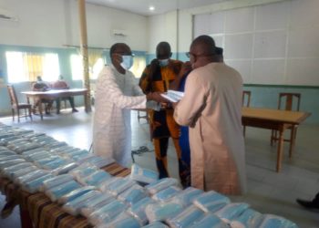 Santé/ Lutte contre le coronavirus : la société ASK distributeur exclusif des lubrifiants shell , accompagne la mairie de Parakou.