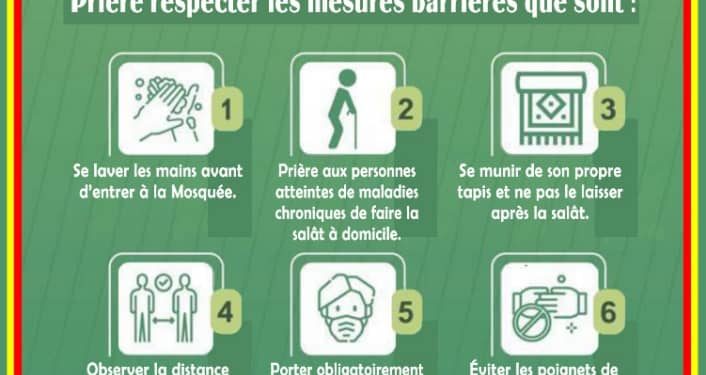 Religion / Covid 19 : L’Uib autorise la réouverture des mosquées et les prières collectives (L’Union appelle les fidèles à respecter les gestes barrières)