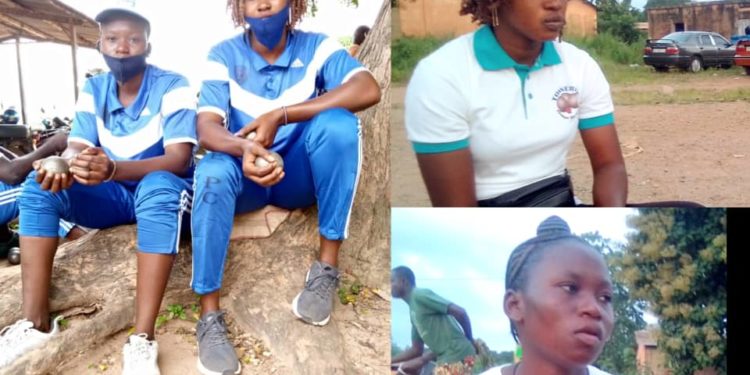 Sport/Parakou: Elles défient tout pour leur passion.  Raïma et Blandine, la doublette qui vit au masculin.