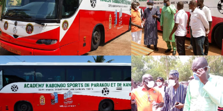 Parakou/Sport: Remise officielle d’un nouveau bus au centre de formation Kabongo Sports Académie