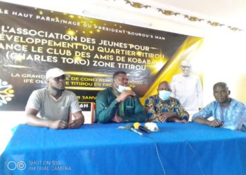 Parakou/Vie associative : Le Club des amis de Kobaba, porté sur les fonts baptismaux. (Assouma Bourou alias Bourou’s man, parrain de l’événement)