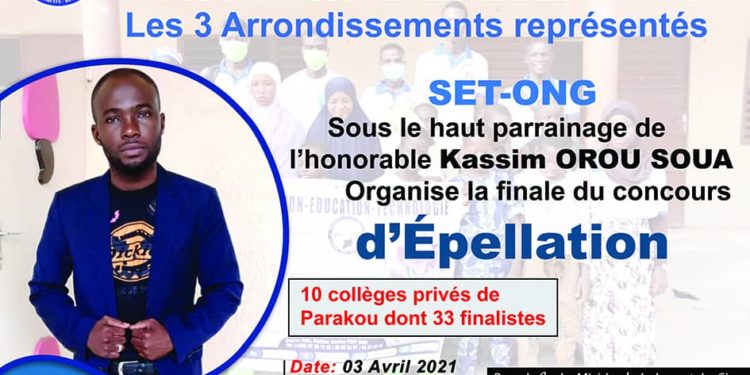 Finale du concours d’épellation à Parakou : Kassim Orou Soua plus près de la jeunesse parakoise
