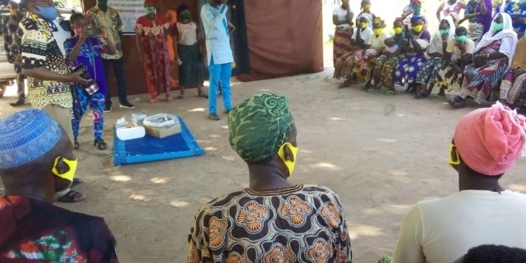 BÉNIN/LUTTE CONTRE COVID-19 : ”La région Grand Est” sensibilise et fait dons aux populations du Septentrion.