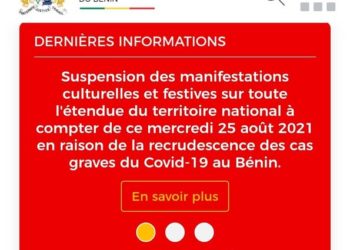 Bénin/Covid-19 : Suspension des activités culturelles et festives sur toute l’étendue du territoire