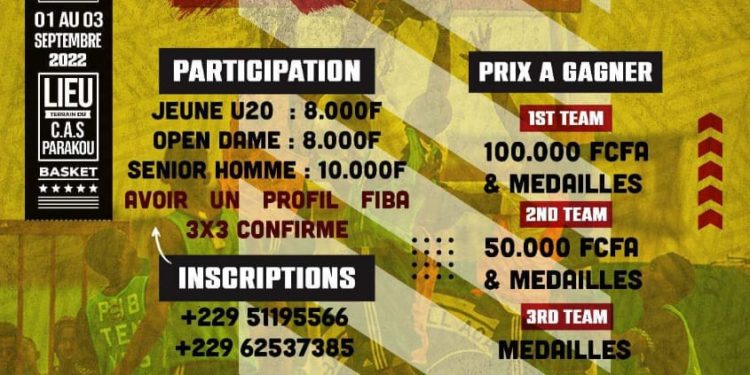 Basket-ball 3×3 : Le Tournoi 3×3 Hagbe taka s’invite à Parakou !