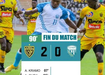 Football – LDC : Coton Sport maîtrisé en terre ivoirienne.