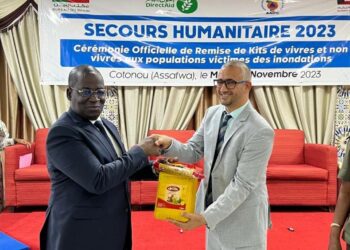 Secours humanitaire 2023 : 2000 kits de vivres d’environ 108 millions au profit des sinistrés par Direct-Aid.