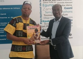 Promotion de la culture : Tiburce ADAGBE et sa BD reçus par le ministre Abimbola