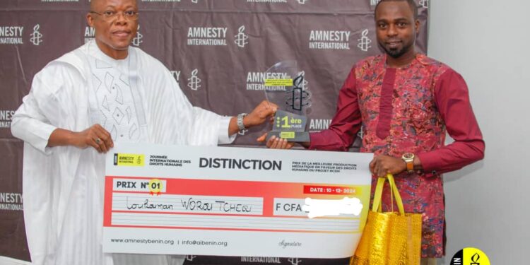 Meilleure production médiatique sur les droits humains 2024 : Loukoumane WOROU TCHEHOU décroche le premier Prix