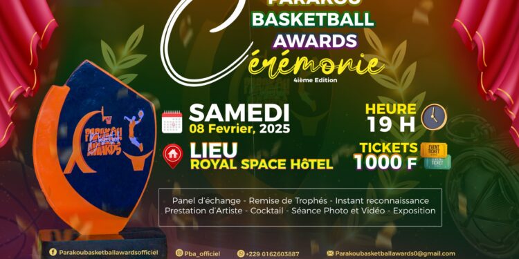 Parakou Basketball Awards (4e édition) : L’événement revient pour une nouvelle édition le 8 février 2025 !