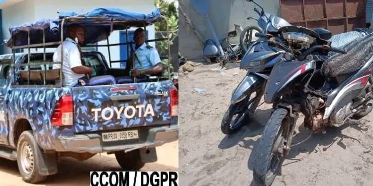 Sécurité à Agblangandan : Deux motos volées retrouvées lors d’une opération policière à Sèkandji