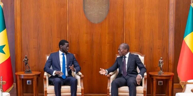 Visite officielle de Bassirou Diomaye Faye au Bénin : un plaidoyer pour une coopération régionale renforcée