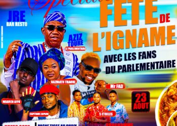 Parakou : Le fan club d’Aziz Touré célèbre la 4ᵉ édition de la fête de l’igname pilée