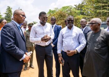 Construction du nouveau siège de l’Assemblée nationale : le président Djogbénou constate l’évolution des travaux