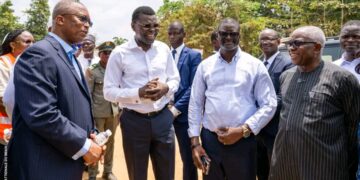 Construction du nouveau siège de l’Assemblée nationale : le président Djogbénou constate l’évolution des travaux