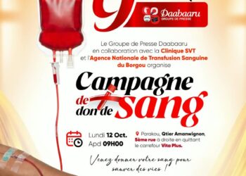 9 ème anniversaire de Daabaru : le groupe célèbre la vie par le don de sang ce jour